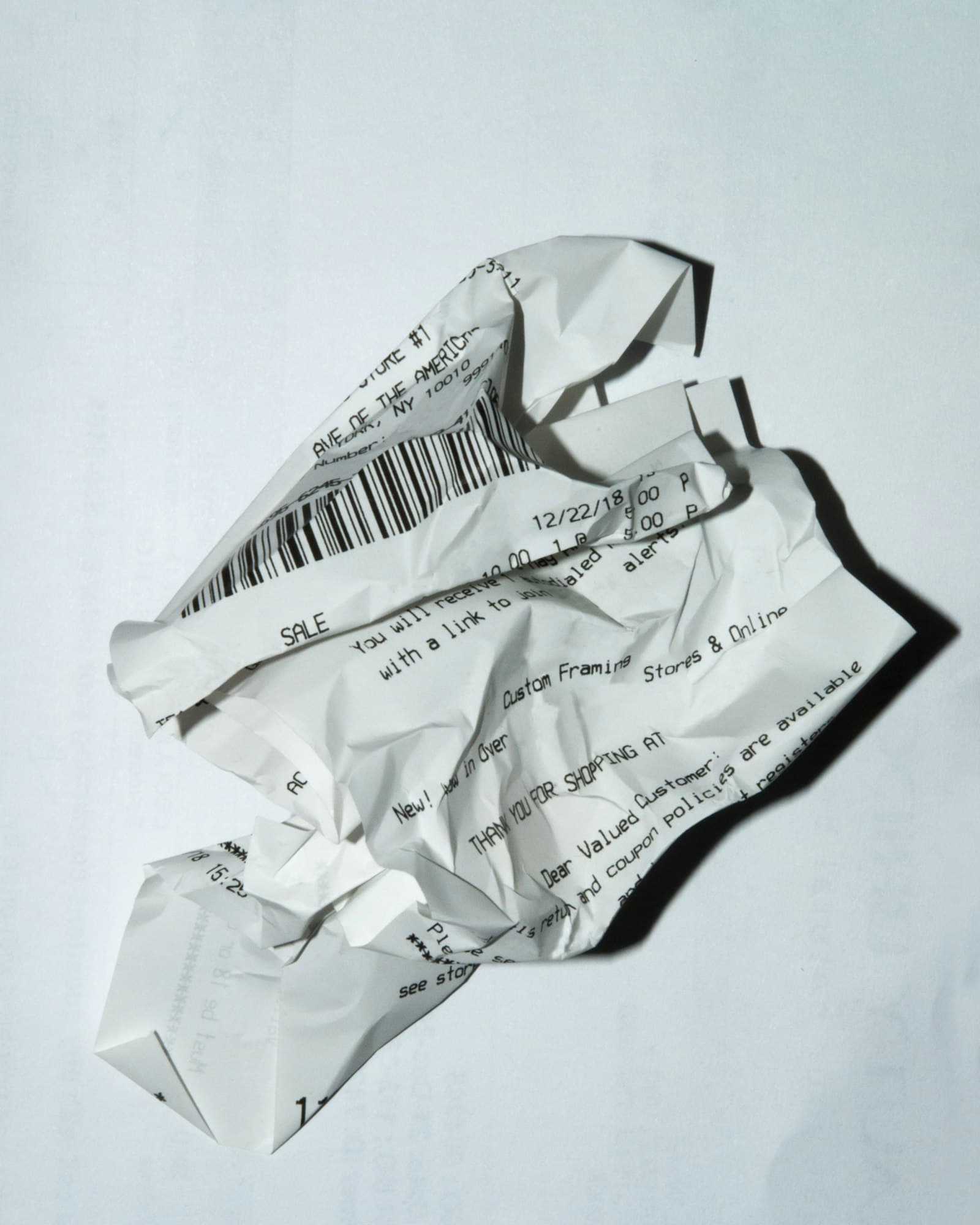 An official paper receipt, the kind the best app to scan receipts reads automatically
